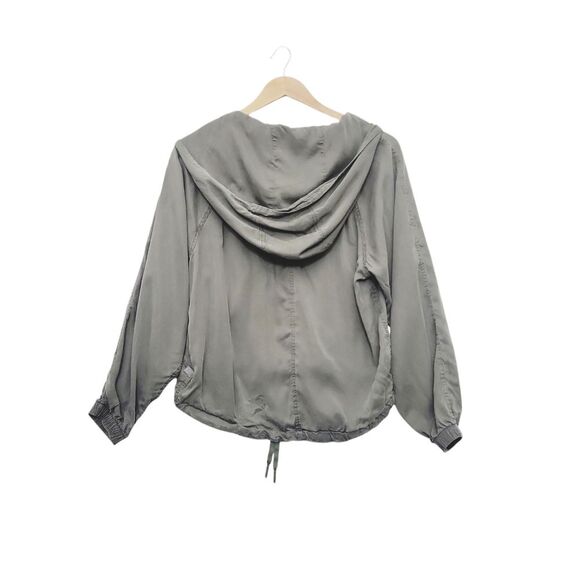 Lululemon City Stroll Hoodie Size 8? Tencel Woven Pullover Cinch Hem Half Zip - Picture 2 of 6